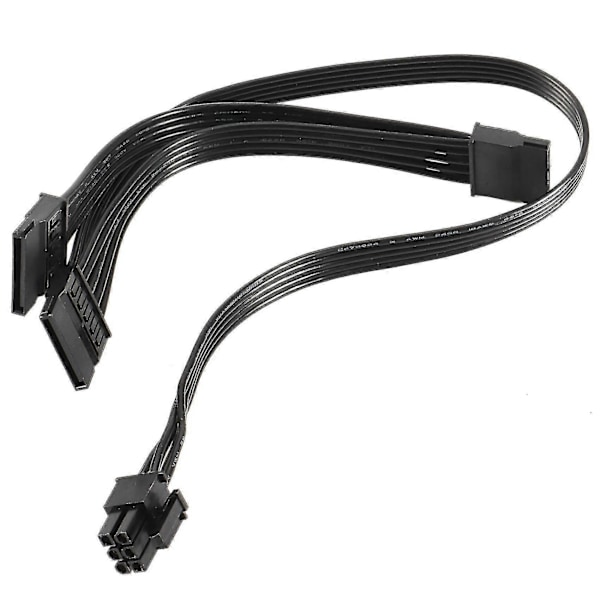 2kpl 6-nastainen - 3x Sata-ohjain virtajohto Evga Supernova 650 750 850 1000 1600 2000 G2 G3 P2 T2