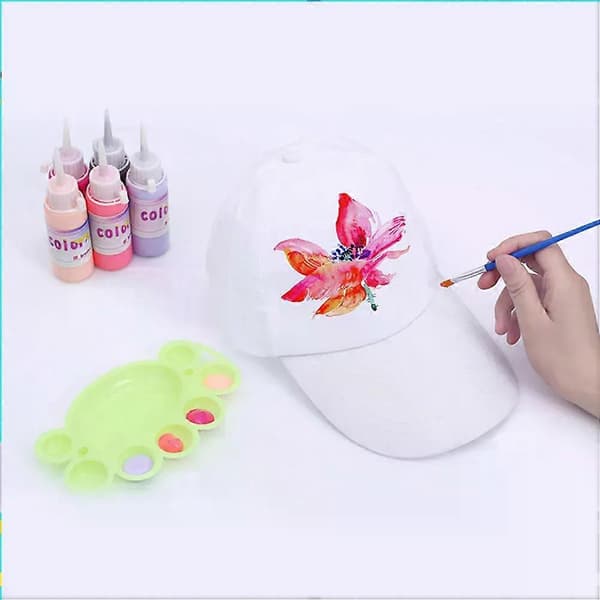 3 stk. baseballcaps i bomull, blanke, hvit caps, bulk, stilige, blanke brem, DIY-malerhatter, unisex