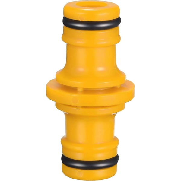 Stykker Dobbel Hann Slangekobling Slangefittings for Sammenføying av Hageslange (Gul)