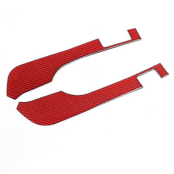 Mjuk Kolfiber Mittkonsol Instrumentbräda Ram Skydd Trim