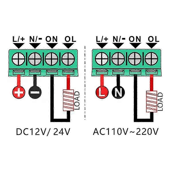 2kpl Ajastusviiverele DC12V 20A 240W Ohjelmoitava Sykliajastinkytkin Päällä/Pois LED Digitaalinäyttö Ti Edition d