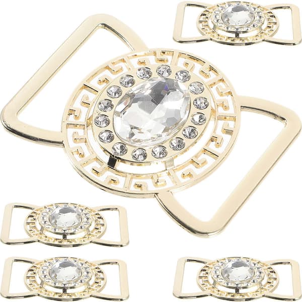 5 stk. Belte Spenner for Kvinner, Erstatningsbelte Spenner Rhinestone Belte Spenne Kostyme Tilbehør