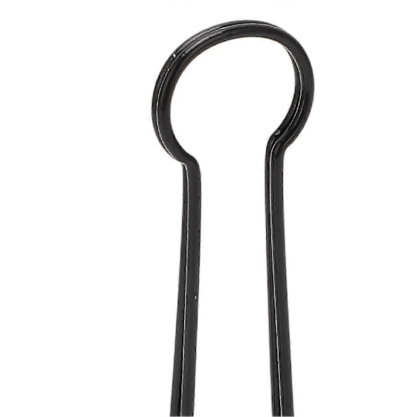 30 st Trådbindarklämmor 5 cm Ihåliga Starka Fästklämmor Multifunktionella Små Bindarklämmor för Anteckningar Biljetter Papper Svart