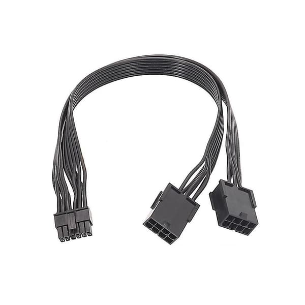 1 stk. Dobbelt Pcie 8-benet hun til Mini 12-benet han GPU-strømadapterkabel til Geforce Rtx3080 Rtx3090