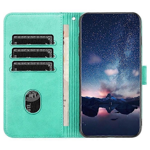 Kompatibelt Skal Plånbok Ställ PU Läder Telefonskydd för Samsung Galaxy A52 5G / 4G / A52s 5G Green