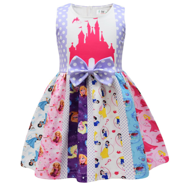 Girls Cosplay Dress Bowknot Dress Christmas Halloween Party 120cm