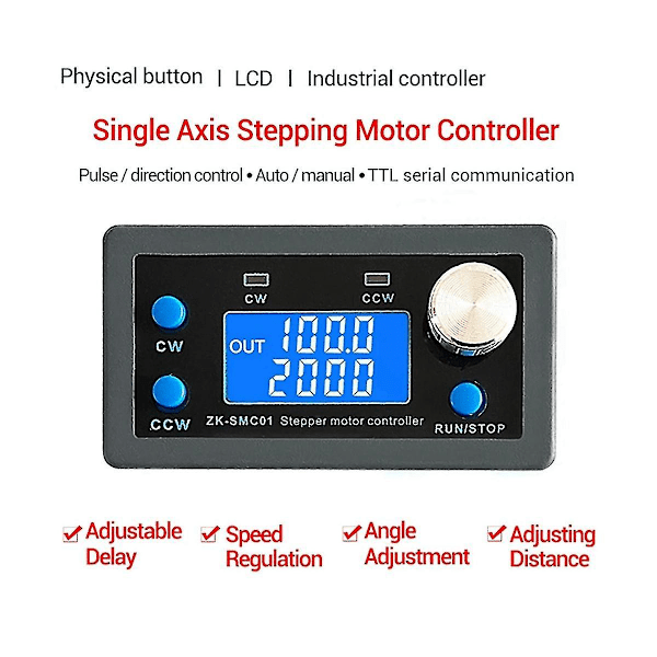 -smc01 Driver og Kontroller DC 5-30v Revers Puls Hastighetskontrollkort Programmerbar Plc Seriell