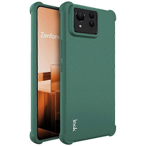 IMAK Kompatibel Med Asus Zenfone 11 Ultra 5G Cover Mat TPU Airbag Stødsikkert Telefon Cover Green