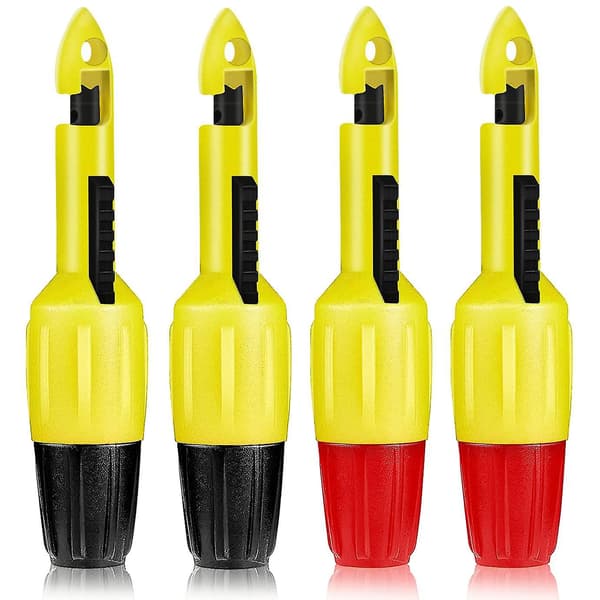 4 delar trådpiercing sond isoleringsklämma set tråd för multimeter spänningstest (2mm, 4mm) - Q1