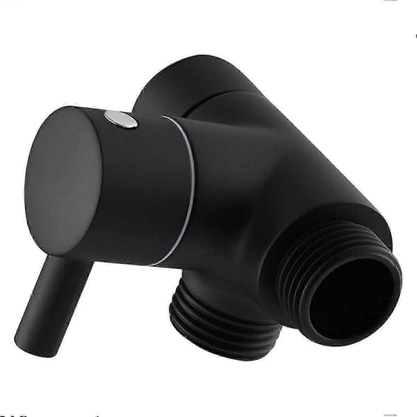Dusjarm Omlederventil, Baderom Messing G1/2 3-veis Dusjsystem Komponent Erstatning For Håndholdt Fast Spray Dusjhode-hs Black