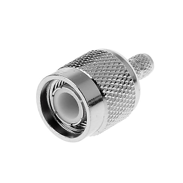 TNC Hankontakt RF Koaxkontakt Krymp Nickelpläterad För Kabel RG58 RG142 RG400 LM