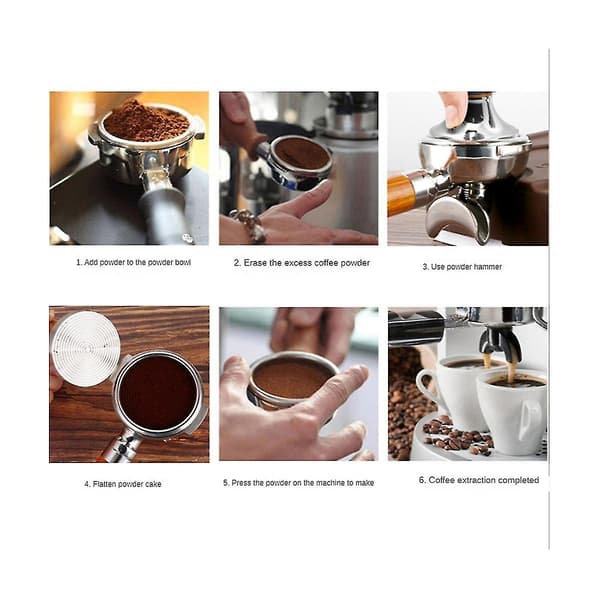 58mm Pulverhammare Kaffedistributör & Espressotamper Professionell Kaffeläggningstillbehör För