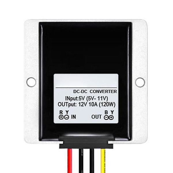 DC-DC 5V-11V til 12V 10A/8A/5A ABS Boost Modul Strømforsyning Step-up Adapter Q