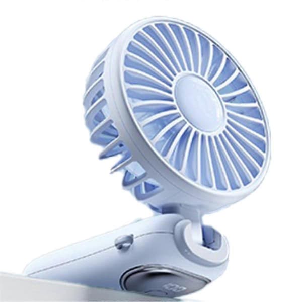 Sammenklappelig Digital Håndholdt Ventilator 3600mAh Desktop Mini Ventilator USB Genopladelig Sommer Køleventilator