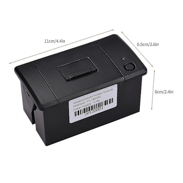 Upotettu lämpökuititulostin 58MM Mini Tulostusmoduuli Hiljainen USB/RS232/TTL Sarjaportilla Tukee ESC/POS Komentoja Vaakakojeille Ca
