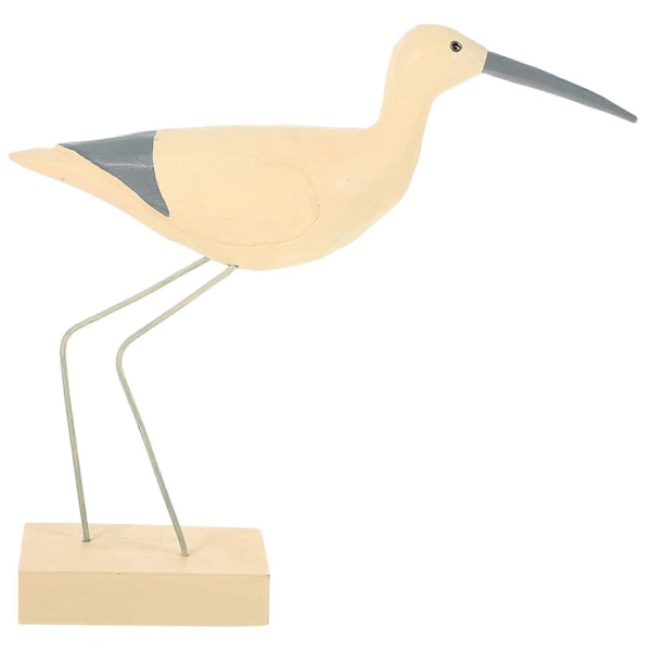 Træ Søfugl Dekoration Stående Havfugl Figur Søfugl Form Ornament