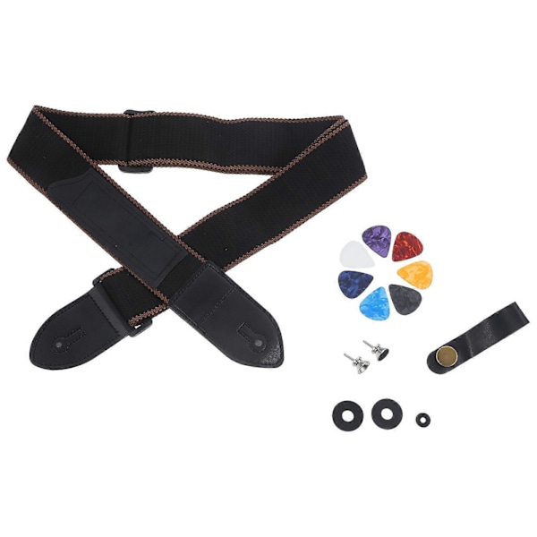 Justerbar Gitarrrem för Akustisk Gitarr Bekväm Lätt att Rengöra för Gitarrdelar Repetition 1 Set