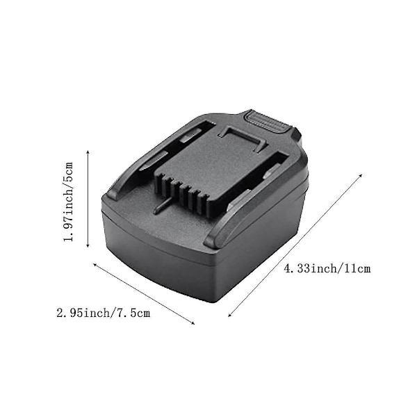 Batteriadapter for 18V batterikonvertering til 20V 6-pinners litiumbatteriverktøykonverter