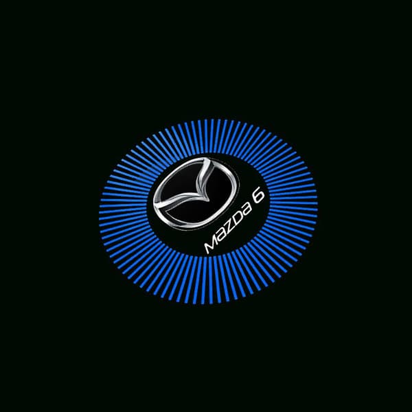 2-pack Passar Mazda Mazad Välkomstljus 04-15 Mazda 6 Specialmodifierad Dörr Laserprojektionsljus