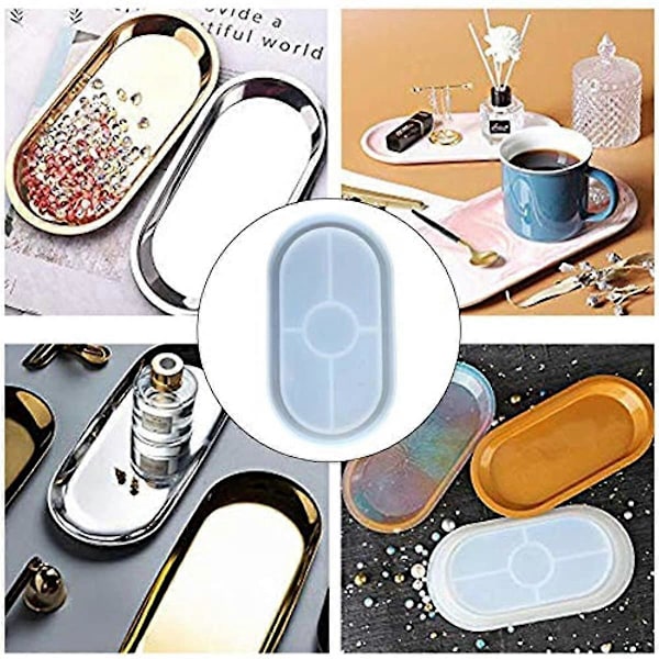 DIY keramik resinform rullebakkeform resinforme silikoneform DIY fad resin askebægerform smykkefremstillingsværktøj plade