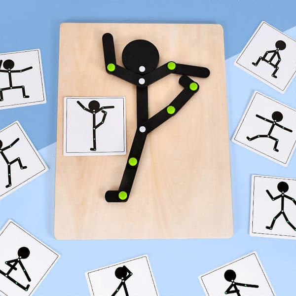 Träpussel DIY Pussel Leksaker Bord Portabel 3D-bräda Tillbehör