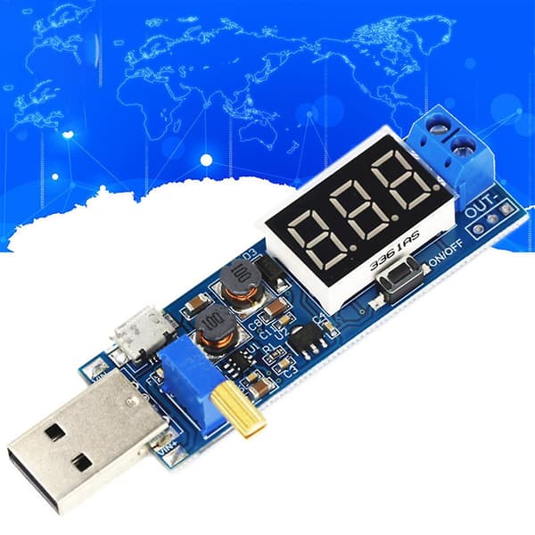 5V till 3.3V 9V 12V 24V Step Up / Down Strömmodul USB Boost-omvandlare