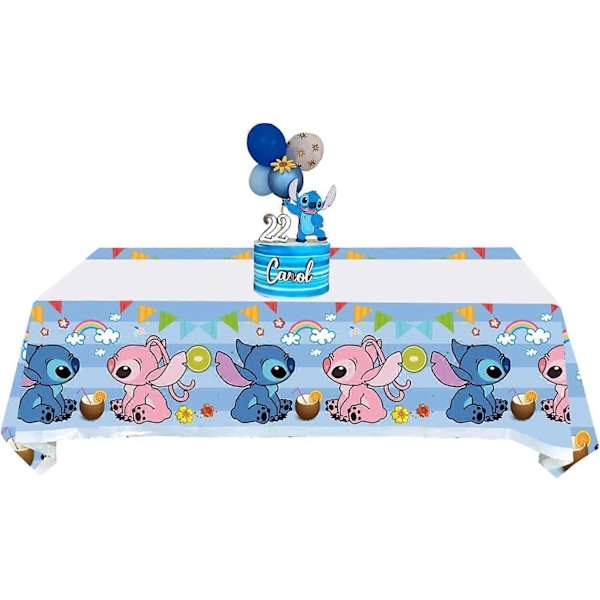 2-pakning Lilo og Stitch Duk til Lilo og Stitch Borddekningsfestrekvisitter Dekorasjoner (178 cm x 107 cm)