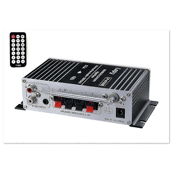 Bluetooth Stereo Forstærker, Bærbar Dual Channel Surround Sound Audio Receiver, Bluetooth Usb/mp3/bil Digital Audio Højttaler
