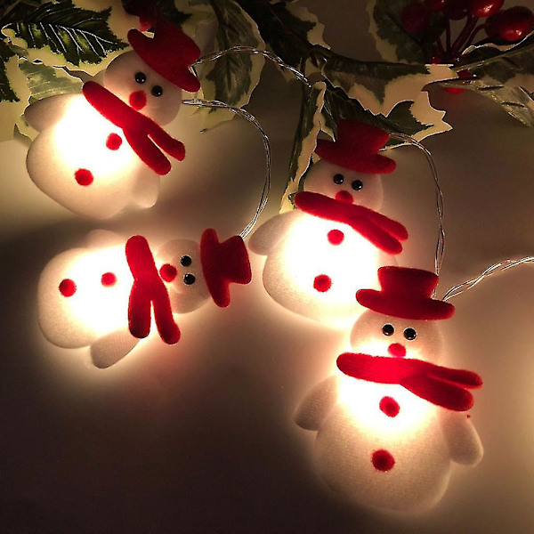 Julepynt LED Jule Snømann Lyslenker Juletre Julebord Dekor Lantern Q