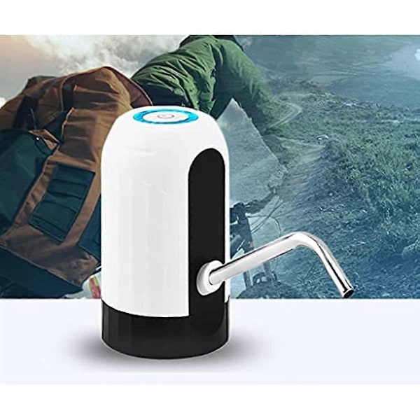 Elektrisk Vann Dispenser Automatisk Drikkevannspumpe USB Oppladbar Vannflaskepumpe for Hjemmekontor Universell