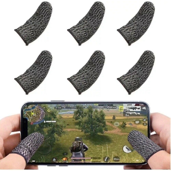 5 paria Screen Gaming Finger Sleeve Game Controller Mobile Hienkestävät hanskat