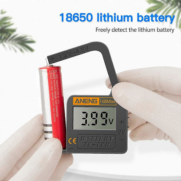 Universal Batteri Opladnings Checker 168Max Digital Lithium Batteri Test til AA AAA
