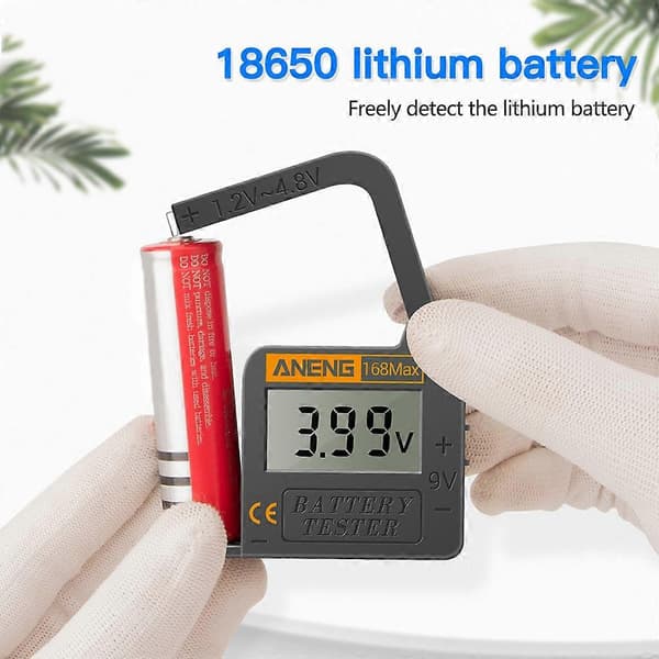 Universal Batterilader Kontrollør 168Max Digital Litium Batteritest for AA AAA