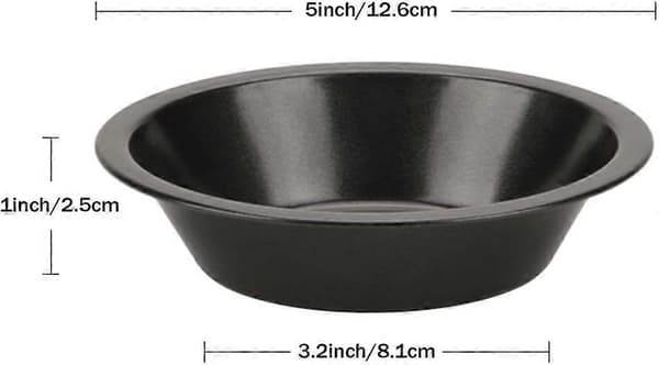 Individuelle Tærteforme Runde Mini Tærteforme Non-Stick Belægning Quiche Bageforme