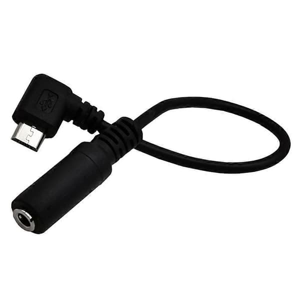 Micro USB-stik til 3,5 mm hovedtelefon-øretelefonadapter-stik lydkabel 15 cm
