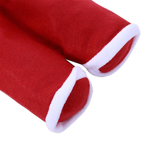 2 kpl Joulukaramellilaukkuja Joulupukin housut Style Söpö joululahja sukkalaukut Juhlasisustus. Sokeripussin punaviini, joulukoristeet red small