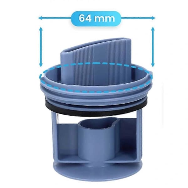 Fnullerfilter — Kompatibel med Bosch, Siemens, Neff, Constructa og Balay — Filterdæksel — Vandpumpe.