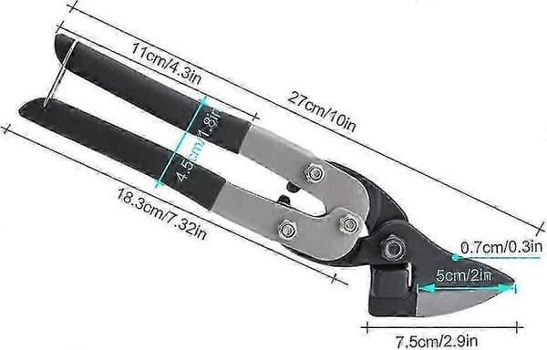 Premium Aviation Saks, Rett Klipping, Smidde Blader, for Metall?