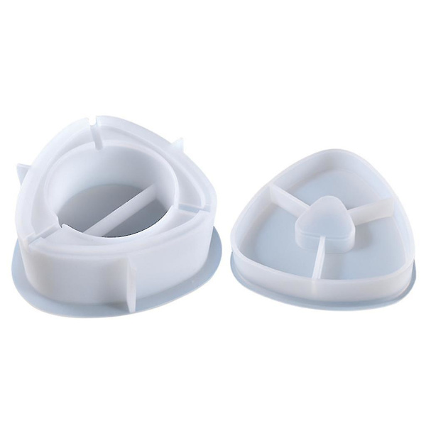 1 set triangulär askkopp epoxihartsform cigarettaskbehållare silikonform-fg