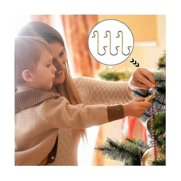 300 stk. kroge til julepynt, kroge til pynt, pyntkroge til juletræer, C-ZZY