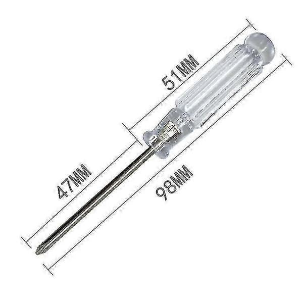 Liten flat skrutrekker, transparent, 98 mm