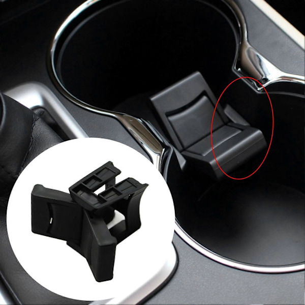 Kopholder Indsats Divider Justerbar Lækagesikker Sort Centerkonsol Kop Divider Udskiftning 556180E170C0 til Toyota-Highlander 14-17