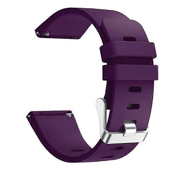 Silikone Smart Watch Rem [Stor Størrelse] Kompatibel med Fitbit Versa Lite/Versa/Versa 2 Purple