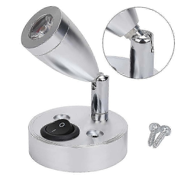 Indvendig Belysning Spot Lampe Auto LED Lys 2 stk - RV Læselampe 3000K 180 Graders Rotation til Camper Van Båd Campingvogn Køretøj Autocamper