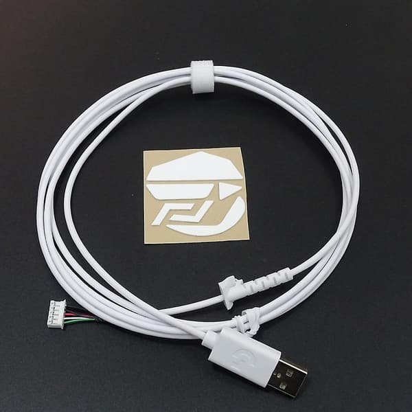 1 Sett Slitesterk USB-musekabel og museføtter for Logitech G502 X kablet mus