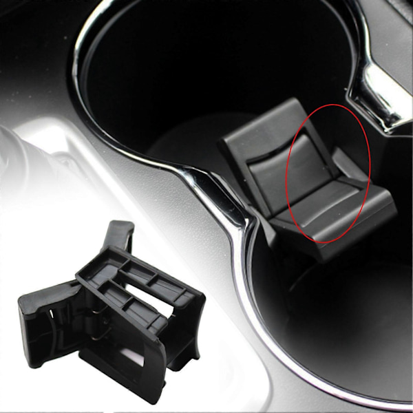 Kopholder Indsats Divider Justerbar Lækagesikker Sort Centerkonsol Kop Divider Udskiftning 556180E170C0 til Toyota-Highlander 14-17