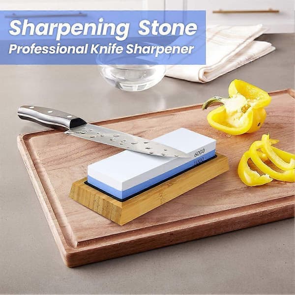 1000 / 6000 Slipsten Set Sliphona Abdragningssten Knivsharpare Dubbelsidig