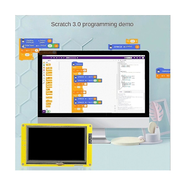 Esp32 8m Psram 16m Flash Utviklingskort Lvgl Grafisk 4.3 Tommers Lcd Skjerm Wifi Bluetooth Modul