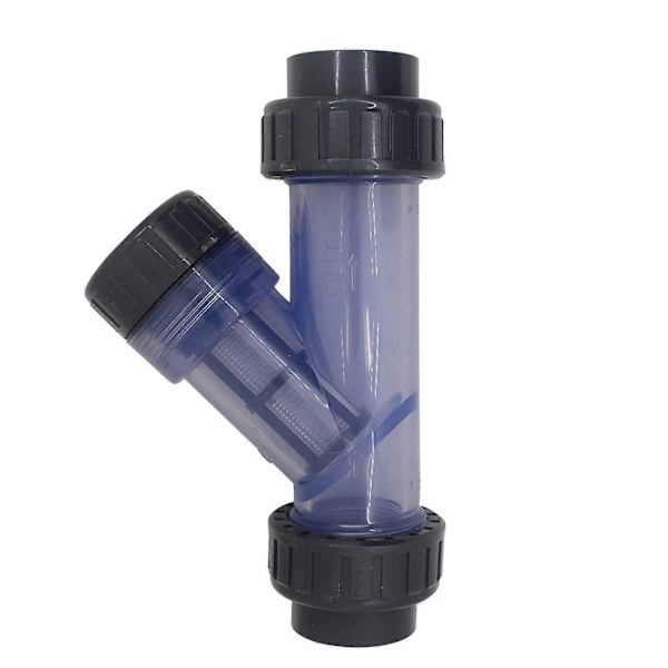 PVC Slange Filter y Type 32mm Mesh Filter Akvarie Vanding PVC Si Rørformet Filter (32mm Indvendig Diameter)