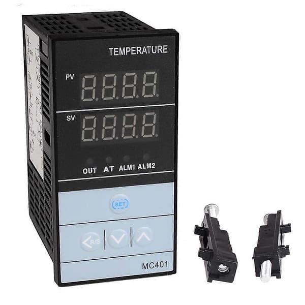 Digital PID Temperaturregulator Relæ Termostat Pt100 RTD MC401 85-265VAC
